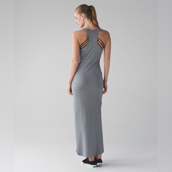 NWOT LULULEMON Refresh Maxi Dress Heathered Grey XS - Picture 4 of 9
